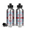 Flying Pigs Aluminum Water Bottle - Front and Back