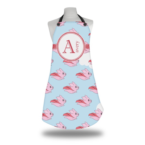 Custom Flying Pigs Apron w/ Name and Initial
