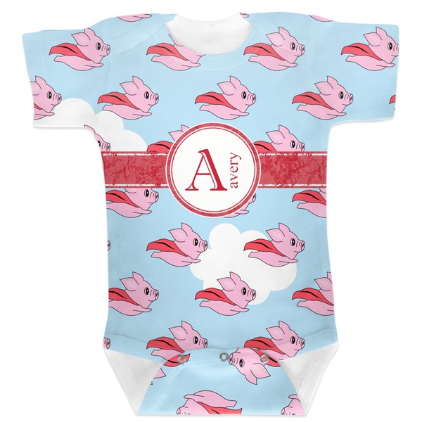 Custom Flying Pigs Baby Bodysuit 0-3 (Personalized)