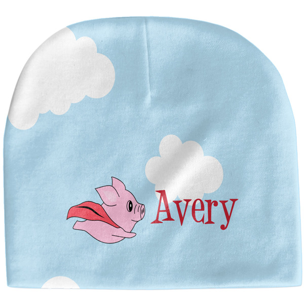 Custom Flying Pigs Baby Hat (Beanie) (Personalized)