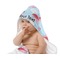 Flying Pigs Baby Hooded Towel on Child