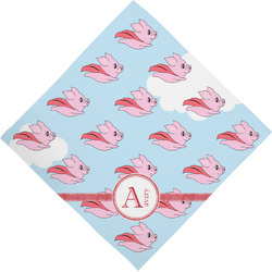 Flying Pigs Dog Bandana Scarf w/ Name and Initial