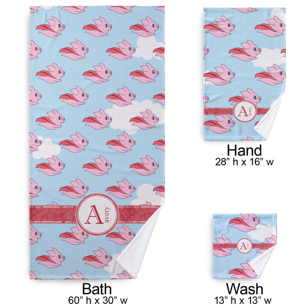 Flying Pigs Bath Towel Sets - 3-piece - Approval