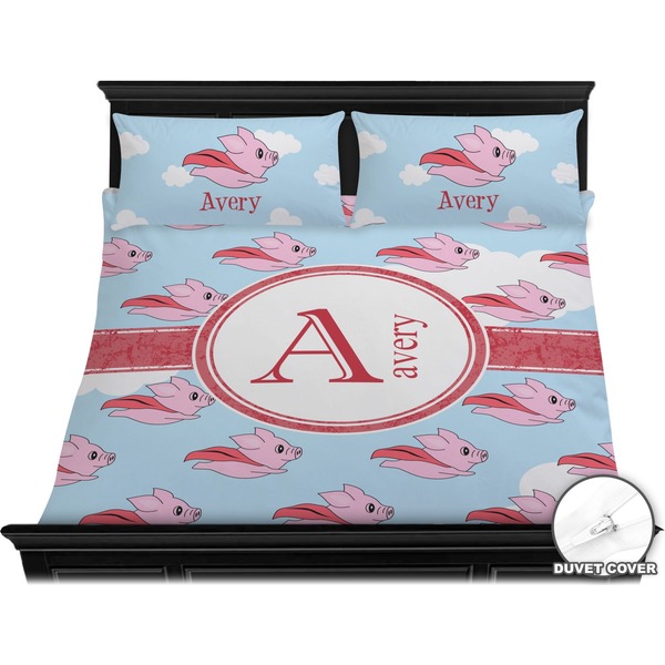 Flying Pigs Bedding Set (King) - Duvet