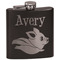 Flying Pigs Black Flask Set (Personalized)