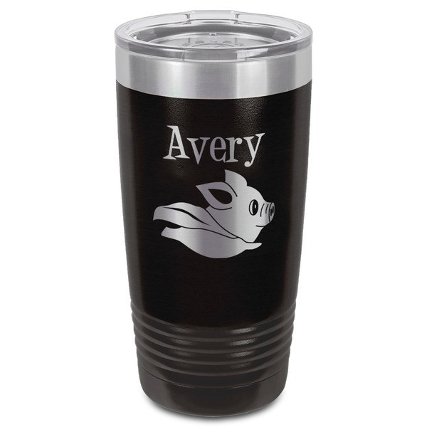 Flying Pigs Black Polar Camel Tumbler - 20oz - Front