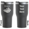 Flying Pigs Black RTIC Tumbler - Front and Back