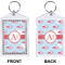 Flying Pigs Bling Keychain (Front + Back)
