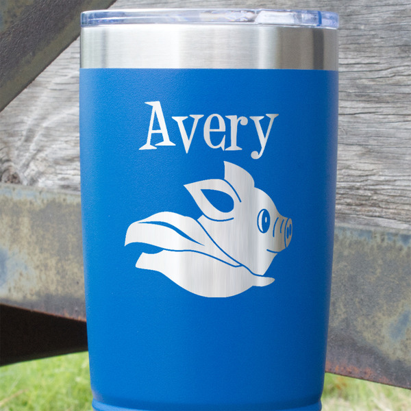 Flying Pigs Blue Polar Camel Tumbler - 20oz - Close Up