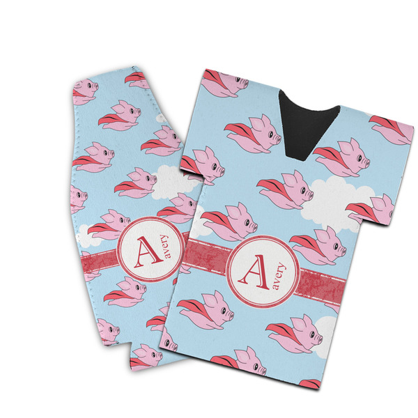 Custom Flying Pigs Bottle Cooler (Personalized)