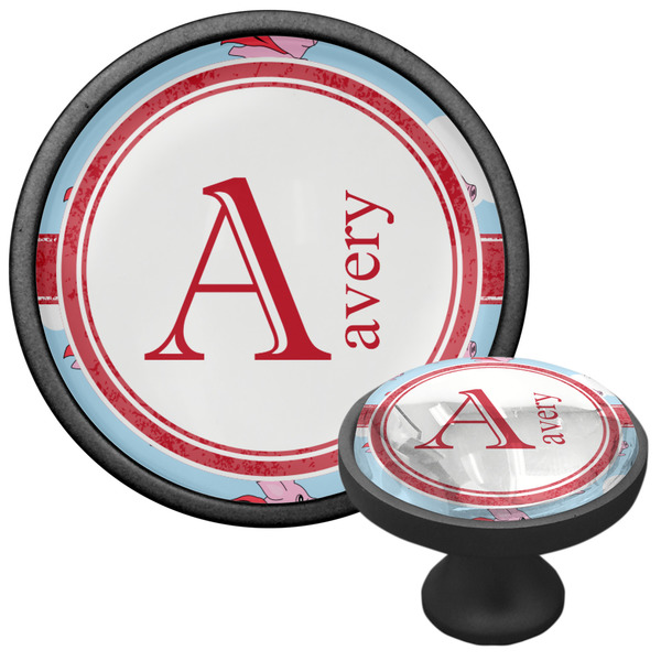 Flying Pigs Cabinet Knob - Black - Multi Angle