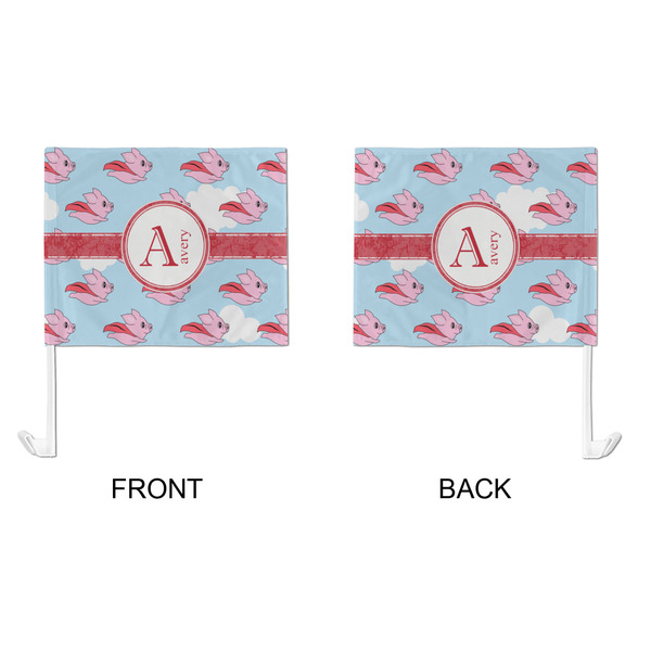 Flying Pigs Car Flag - Large - APPROVAL