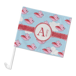 Flying Pigs Car Flag - Large (Personalized)