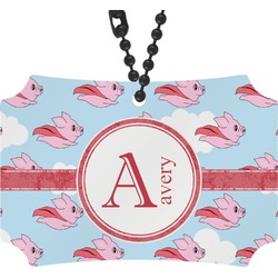 Flying Pigs Rear View Mirror Ornament (Personalized)