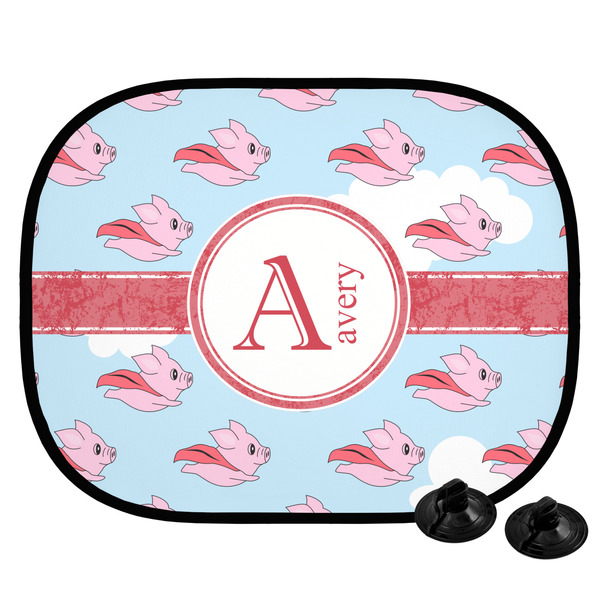 Custom Flying Pigs Car Side Window Sun Shade (Personalized)