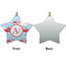 Flying Pigs Ceramic Flat Ornament - Star Front & Back (APPROVAL)