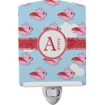 Flying Pigs Ceramic Night Light (Personalized)