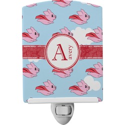 Flying Pigs Ceramic Night Light (Personalized)