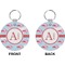 Flying Pigs Circle Keychain (Front + Back)