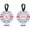 Flying Pigs Circle Luggage Tag (Front + Back)