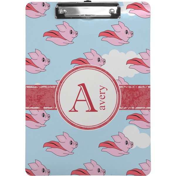 Custom Flying Pigs Clipboard (Letter Size) (Personalized)