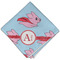 Flying Pigs Cloth Dinner Napkin - Single w/ Name and Initial