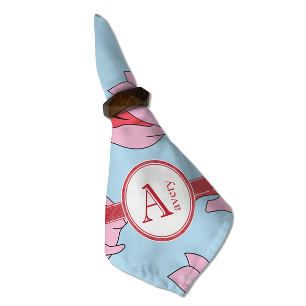 Flying Pigs Cloth Napkins - Personalized Dinner (Folded in Ring) (MAIN)