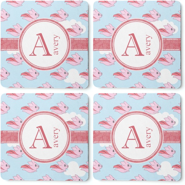 Flying Pigs Coaster Rubber Back - Apvl