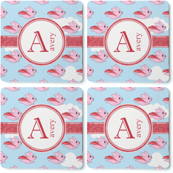 Flying Pigs Coaster Rubber Back - Apvl