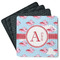 Flying Pigs Square Rubber Backed Coasters - Set of 4 (Personalized)