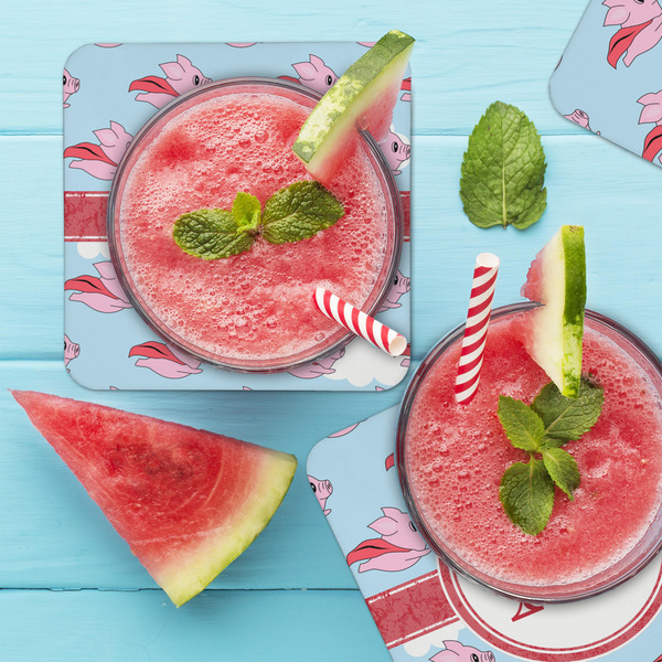 Flying Pigs Coaster Set - LIFESTYLE