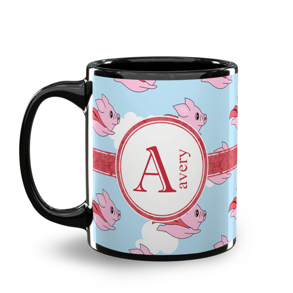 Flying Pigs Coffee Mug - 11 oz - Black