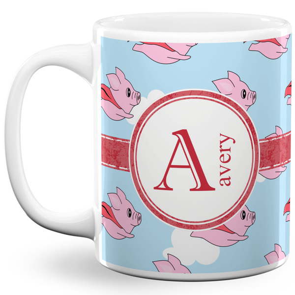 Custom Flying Pigs 11 Oz Coffee Mug - White (Personalized)