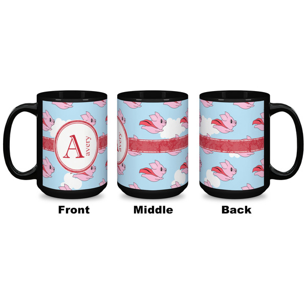 Flying Pigs Coffee Mug - 15 oz - Black APPROVAL