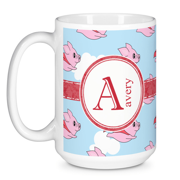 Flying Pigs Coffee Mug - 15 oz - White