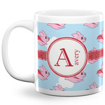 Flying Pigs 20 Oz Coffee Mug - White (Personalized)