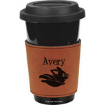 Flying Pigs Leatherette Cup Sleeve - Double Sided (Personalized)