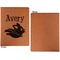 Flying Pigs Cognac Leatherette Portfolios with Notepad - Small - Single Sided- Apvl