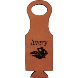 Flying Pigs Leatherette Wine Tote (Personalized)