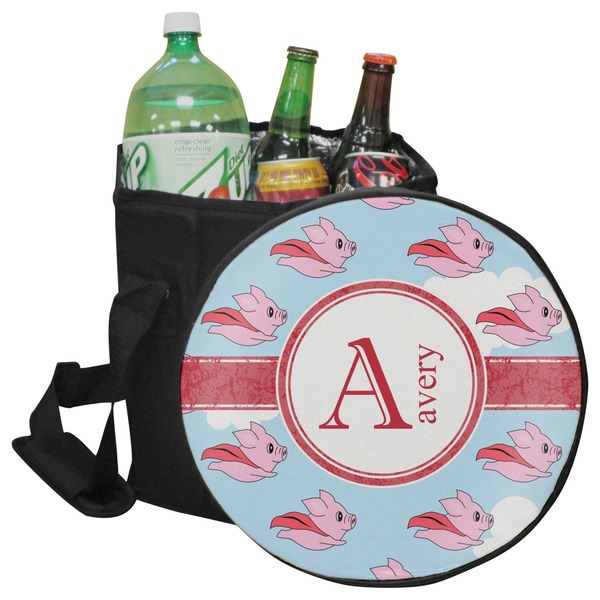 Custom Flying Pigs Collapsible Cooler & Seat (Personalized)