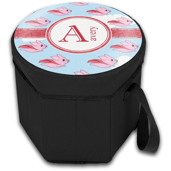 Flying Pigs Collapsible Personalized Cooler & Seat (Closed)