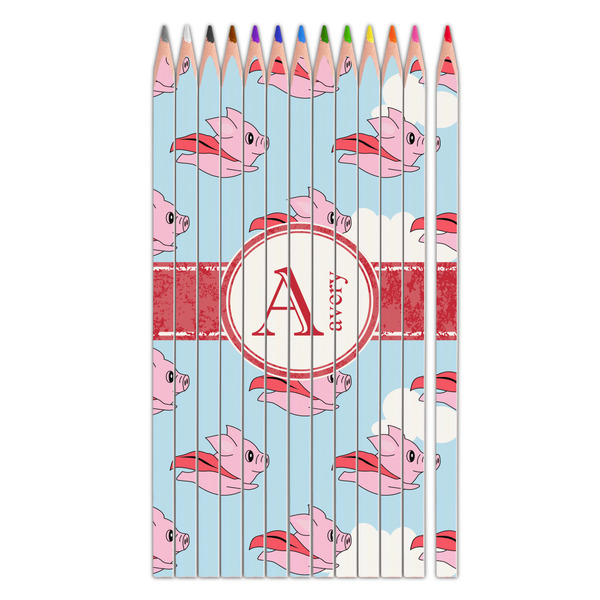 Custom Flying Pigs Colored Pencils (Personalized)