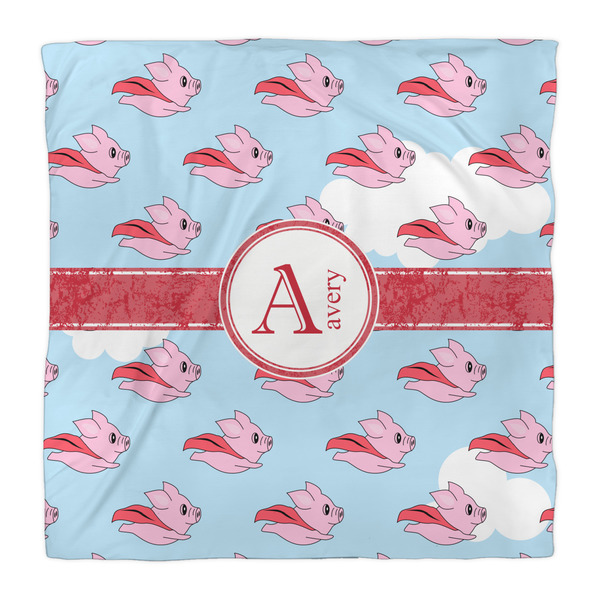 Flying Pigs Comforter - Queen - Front