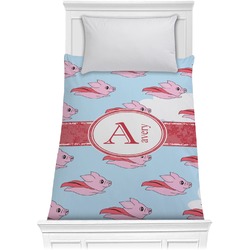 Flying Pigs Comforter - Twin (Personalized)