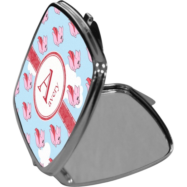 Flying Pigs Compact Mirror (Side View)