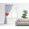 Flying Pigs Curtain With Window and Rod - in Room Matching Pillow