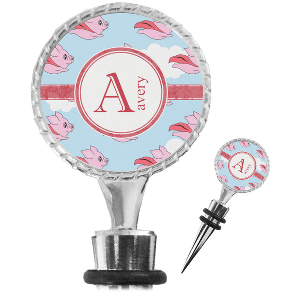 Custom Flying Pigs Wine Bottle Stopper (Personalized)