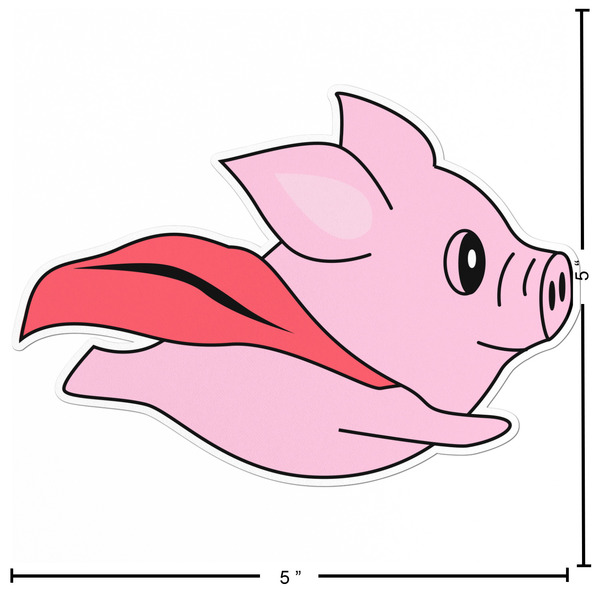 Flying Pigs Custom Shape Iron On Patches - L - APPROVAL