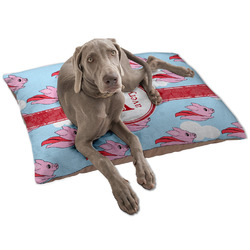 Flying Pigs Dog Bed - Large w/ Name and Initial