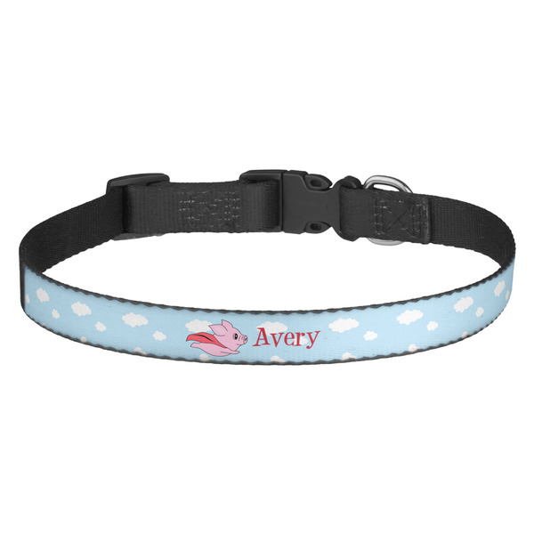 Custom Flying Pigs Dog Collar (Personalized)